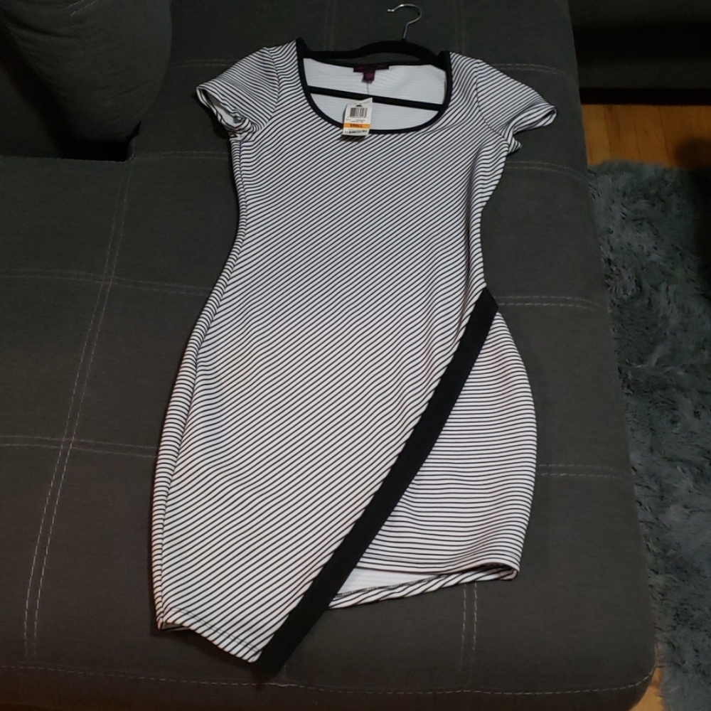 Black & White striped dress